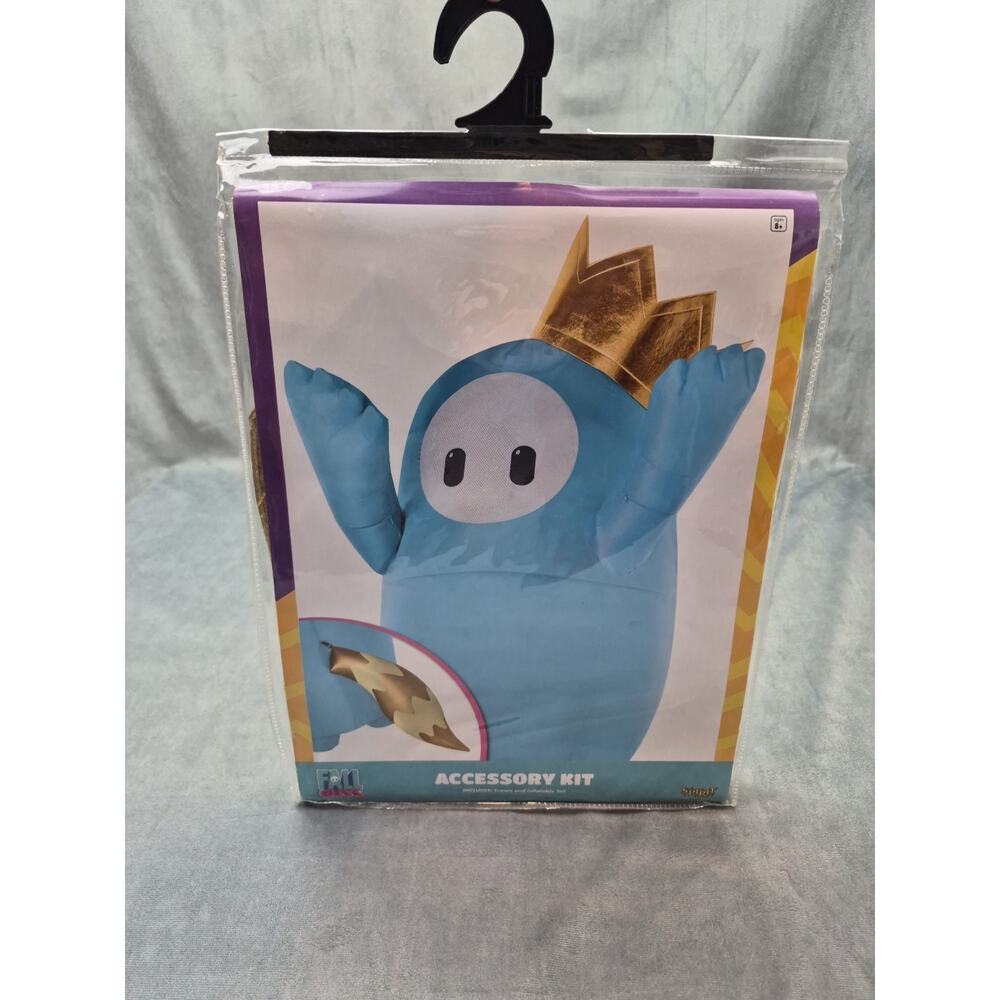 Fall Guys Youth Costume Accessory Kit - Crown & Inflatable Tail Halloween